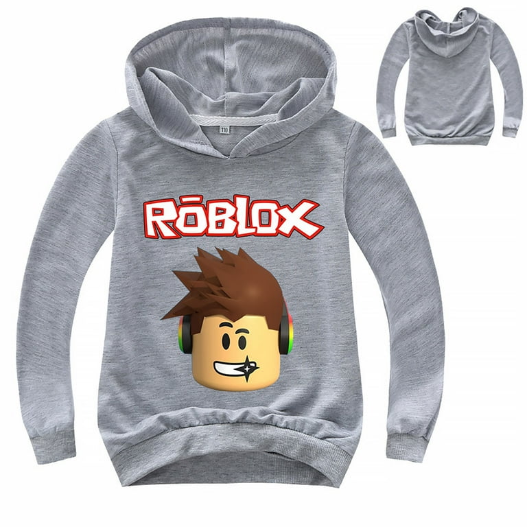 Kids ROBLOX Hoodie Boys Girls Long Sleeve Hooded Pullover Tops Sweatshirt Casual Kids ROBLOX Hoodie Boys Girls Long Sleeve Hooded Pullover Tops Sweatshirt Casual